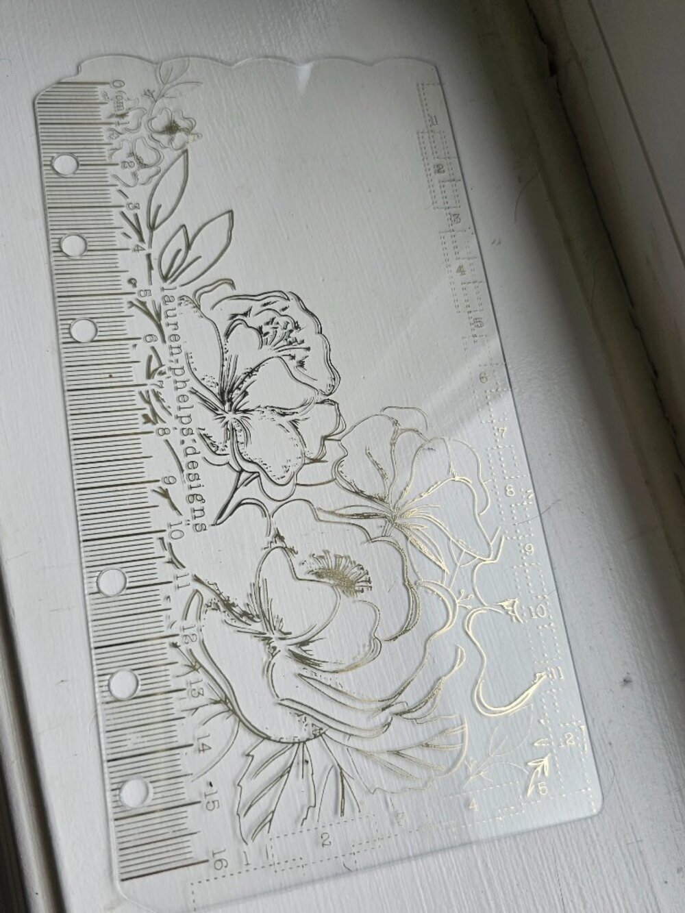 Lauren Phelps Designs - Just Be Gold Foil Pencil Board, Weeks/Personal Rings